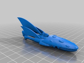 eldar void classe dragão grande cruzador 3d impressão battlefleet gótico 3d print model - Mito3D