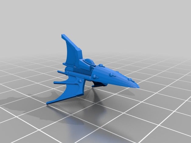 eldar morelle destroyer de classe 3d l'impression battlefleet gothic 3D print model - Mito3D