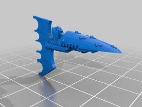 eldar bıldırcın otu sınıfı firkateyn 3d baskı savaş filosu Gotik 3d print model - Mito3D