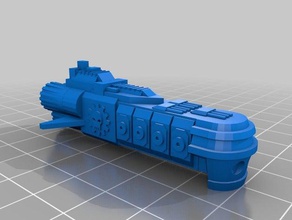 adeptus mechanicus esfuerzo de la clase crucero ligero 3d impresión battlefleet gothic 3d print model - Mito3D