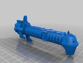 adeptus mechanicus retribución clase de buque guerra 3d la impresión battlefleet gothic 3d print model - Mito3D