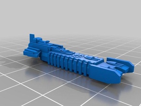 adeptus mechanicus gladius fragata 3d la impresión battlefleet gothic 3d print model - Mito3D