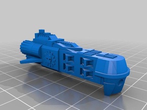 adeptus mechanicus defiant class light cruiser 3d printing battlefleet gothic 3d print model - Mito3D