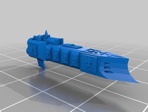 vatan mechanicus Pala sınıfı firkateyn 3d baskı savaş filosu Gotik 3d print model - Mito3D