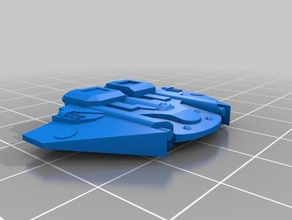 tau diretor de classe gunship 3d impressão battlefleet gótico 3d print model - Mito3D