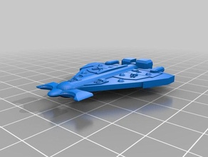 tau emisarry classe de nave 3d impressão battlefleet gótico 3d print model - Mito3D