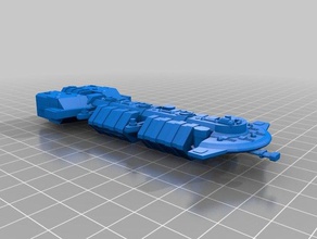 tau explore class starship 3d printing battlefleet gothic 3d print model - Mito3D