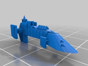 inquisição cobra classe escort 3d impressão battlefleet gótico 3d print model - Mito3D