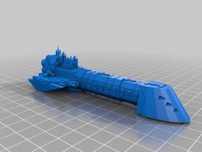 engizisyon blackship 3d baskı savaş filosu Gotik 3d print model - Mito3D