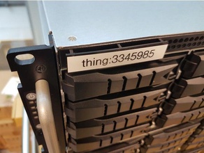 labelclip aic boîtier outil de les titulaires boîtes porte-étiquette nom la balise serveur rack 3d print model - Mito3D
