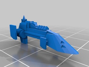 armada imperial cobra destructor clase 3d la impresión battlefleet gothic 3d print model - Mito3D