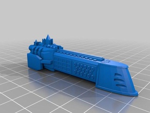 imperial navy dictator class cruiser 3d printing battlefleet gothic 3d print model - Mito3D