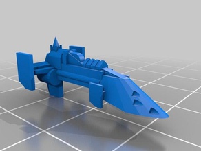 armada imperial viper destructor clase 3d la impresión battlefleet gothic 3d print model - Mito3D