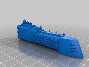 imperial navy overlord class battlecruiser 3d printing battlefleet gothic 3d print model - Mito3D