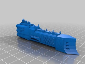 imperial navy armageddon class battlecruiser 3d printing battlefleet gothic 3d print model - Mito3D