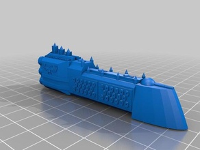 armada imperial mercurio de la clase crucero batalla 3d impresión battlefleet gothic 3d print model - Mito3D