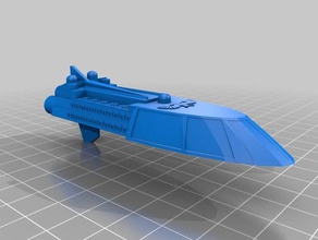 armada imperial venganza de la clase grand cruiser 3d impresión battlefleet gothic 3d print model - Mito3D