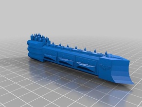 armada imperial apocalipsis clase de buque guerra 3d la impresión battlefleet gothic 3d print model - Mito3D