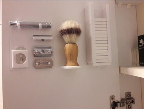 shaving stuff holder bathroom dispenser razor blade safaty razor safety razor shaver shaver wall hanger