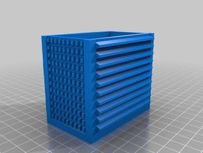 makeup brush cleaner box tool holders boxes 3d printing makeupbox holder pla red 3d print model - Mito3D