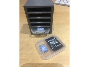 polaroid de marque la carte micro sd en plastique support boîte caméra 3d print model - Mito3D