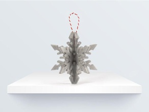 enfeite de natal do floco neve agregado familiar adorno navideo navidad boneco 3d print model - Mito3D