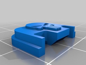 glock slide backplate punisher logo diy 3d print model - Mito3D
