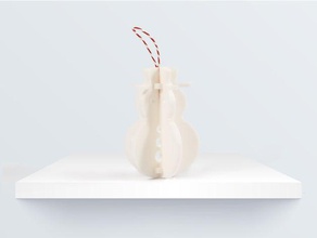 ornamento de la navidad del muñeco nieve los hogares adorno navideo 3d print model - Mito3D