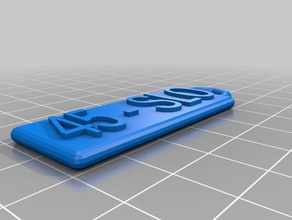 slo Anahtarlık özelleştirilmiş 3d print model - Mito3D