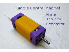 centrale unique magnetmotor actionneur générateur de scm mag le bricolage 3dprinting tanyaakinora 3d print model - Mito3D