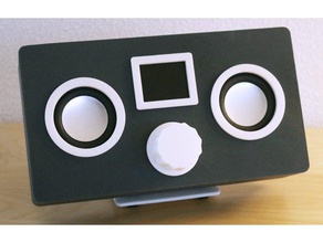 esp32 rádio gabinete áudio 3d print model - Mito3D