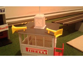 altoparlante sclalextric torre di controllo giocattolo gioco accessori 132 scala in miniatura miniature paesaggio scalextric scalextrics slotcar 3d print model - Mito3D