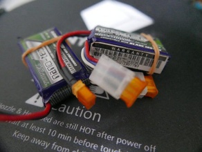 Bateria lipo 3s saldo a tampa do conector rc veículos 3d print model - Mito3D