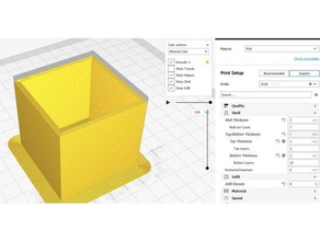 simple open box method 3d printing storage 3d print model - Mito3D