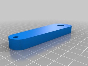 toilet internal lever offset handle parts 3d print model - Mito3D