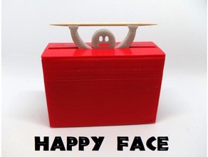 funny toothpick dispenser happy face interactive art bonhomme cure dents smile toothpicks 3d print model - Mito3D
