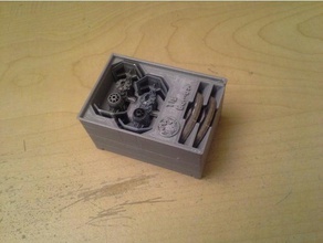 le bombardier tie boîte de rangement x-wing stanley organzier jeux xwing jeu miniatures 3d print model - Mito3D