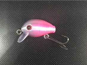 fishing lure trout nr5 one piece sport outdoors 3d print model - Mito3D