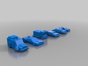 robotech ueg domestic vehciles 2 games wargame asc rrt terrain 3d print model - Mito3D