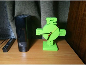 simple table clock diy 3d print model - Mito3D