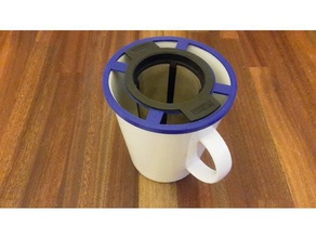 tea strainer adapter large cup kitchen dining cups 3d print model - Mito3D