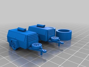 rimorchio del compressore modelli 3d print model - Mito3D