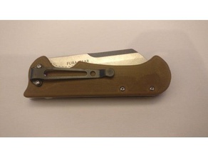 coltello scale mano strumenti edc pieghevole fura manico del tetraidrofurano 3d print model - Mito3D