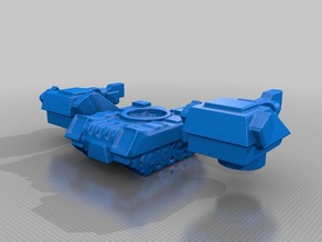 robotech un tornado medium tank games rrt forces wargame 3d print model - Mito3D