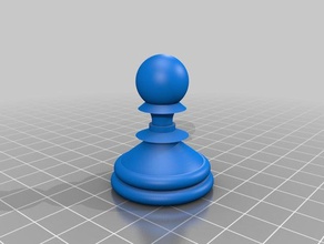 pion de jeu d'échecs 3d l'impression 3d print model - Mito3D