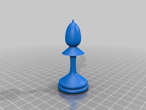 vescovo di scacchi 3d stampa 3d print model - Mito3D