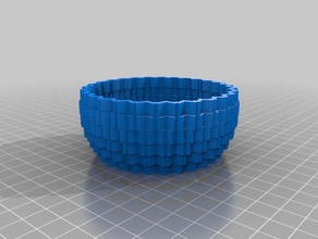 my customized square vase cup bracelet generator decor 3d print model - Mito3D