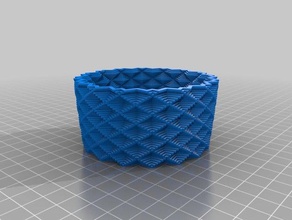my customized square vase cup bracelet generator decor 3d print model - Mito3D