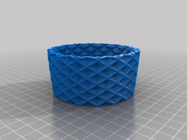 mon carré personnalisé vase de la coupe du bracelet générateur décor 3D print model - Mito3D