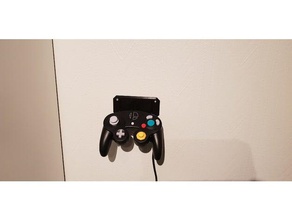 gamecube controller holder screw holes video games 3d print model - Mito3D